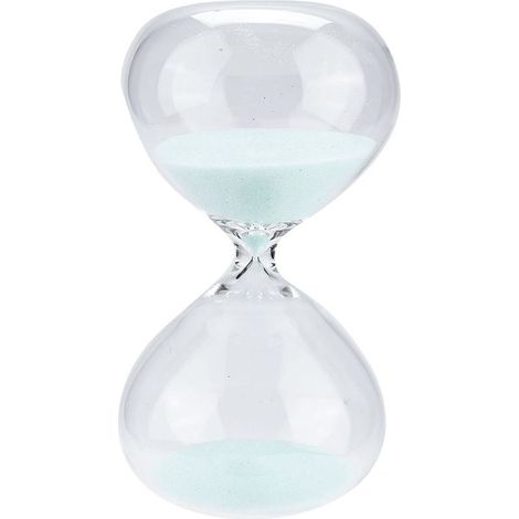 Sanduhr – Borosilikatglas – 14,5 x 7,5 cm – 15 Minuten Laufzeit – Bürodekoration – Für Zeitmanagement – 1 Stück (1/5)