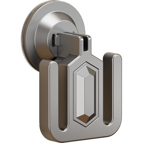 Porte-chaussons à ventouses, fixation murale, lot de 3, gris, ABS, gain de place, organisateur de salle de bain (1/4)