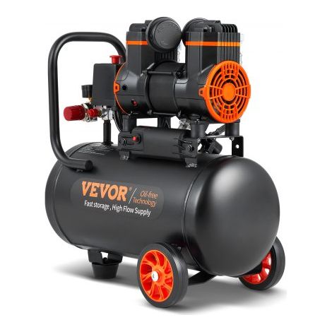 Compressore d'Aria 18L Portatile Senza Olio Motore 900W Velocità (1/5)