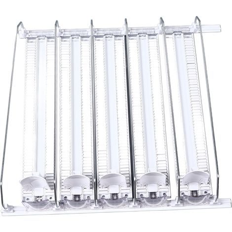 Porte-boissons pour réfrigérateur de 38 cm, réglable, avec retrait automatique, pour canettes de boissons (bière, boissons gazeuses), 5 pièces. (1/5)