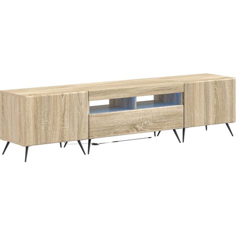 Maison Exclusive - 5-teiliges LED TV Schrank Sonoma-Eiche Holzwer (1/5)