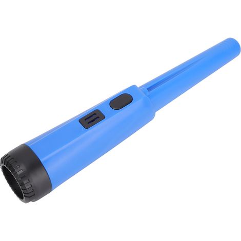 Détecteur de métaux portable pour enfants, avec tige de positionnement bleue.