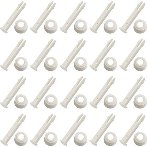 20 Goupilles de Joint de Piscine en Plastique pour Piscine Commune Pins avec Joints pièces de Rechange pour Piscine Frame, Replacement Spare Parts(5,5 cm) (1/5)