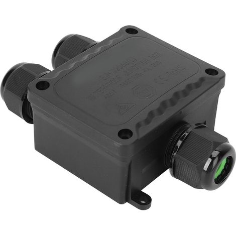 Boîte de jonction étanche IP68 pour une utilisation extérieure, multiprise en Y à 3 voies avec trous de vis pour une utilisation domestique (1/5)