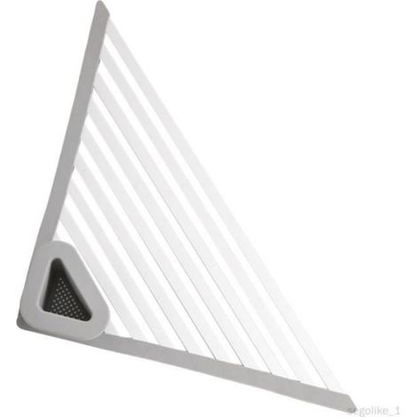 Égouttoir À Vaisselle - Acier Inoxydable Silicone - Pliable Enroulable - Pour Évier Cuisine - 60x43x43 cm (1/4)