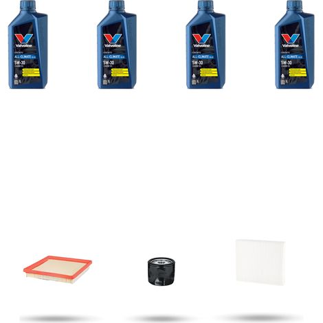 Kit tagliando 3 FILTRI e 4L OLIO compatibile con Seat Toledo IV (KG3) 1.6 81kw dal 2015 (1/5)