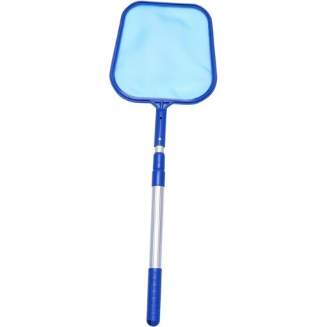 Épuisette de Piscine Réglable Râteau à Outil de Nettoyage pour Étang et Fontaine Filet à Grand Volume pour Eau Peu Profonde (1/5)