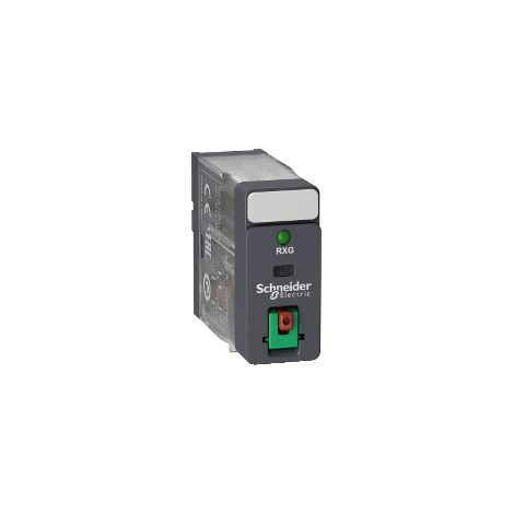 Relè interfaccia ZELIO RXG - 1 NC/NO standard - 24 VAC - 10 puls. TEST e led - RXG12B7