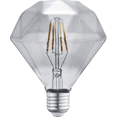 Ampoule LED à filament en verre - Verre fumé - Culot E27-4 W - 3000 K - 140 lm - 902-454 (1/2)