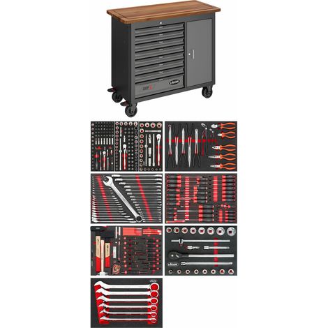 VIGOR Mobile Werkbank SeriesL, mit Sortiment, V4813/NKW, 336-teilig (1/5)