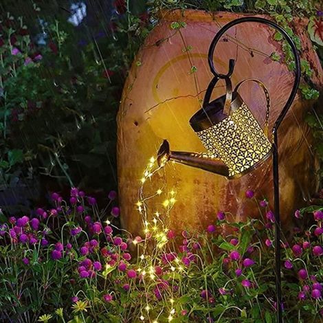 1 Arrosoir solaire,guirlande LED cuivre,étanche,décoration jardin,fête extérieure (1/3)