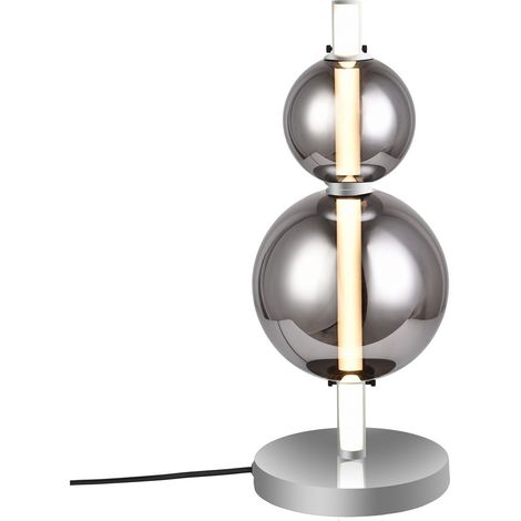 Naeve NOVA Lampe de table LED intégrée à intensité variable, chrome 3 000 K (1/3)