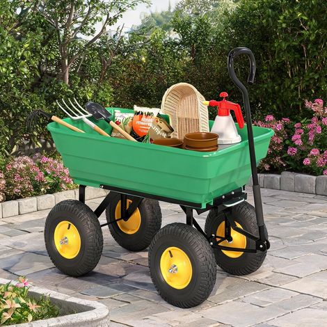 SunJet Chariot de jardin, chariot utilitaire extérieur, Vert - Réf. NO0EM8DQQMG2 (1/5)