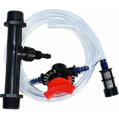 Fertiliseur avec paille 3 / 4 micro - jet d'irrigation goutte à goutte aspirateur d'engrais engrais d'eau tout - en - un kit de mélange translucide système de serre d'irrigation goutte à goutte (3 / 4 (1/5)