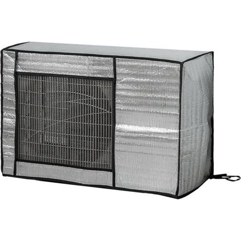 Wasserdichte, UV- und staubabweisende Aluminium-Klimaanlagenabdeckung mit Gurten, 86x35x60cm