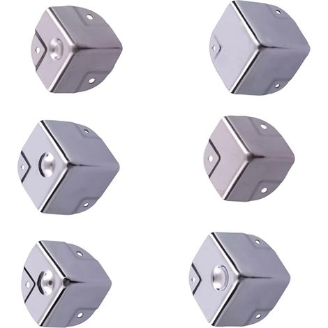2 protège-coins pour meubles - inox - argenté - pour tables (1/5)