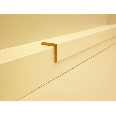 B.S. Bauprogramm Winkelleiste 250 cm 28 x 28 mm weiß Leisten