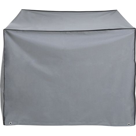 Housse de chaise - DKD Home Decor - Noir/Gris foncé - Aluminium - Polyester - 1 pièce (1/3)