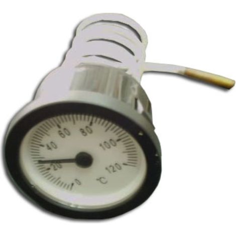 Termometro 0-120° d.52mm (1m)