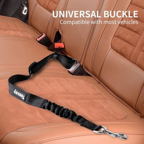 Ceinture De Sécurité Pour Chien - Système D'absorption Des Chocs - Réglable 55-75 Cm - Pour Voiture Suv Minibus - 1 Pièce (1/5)