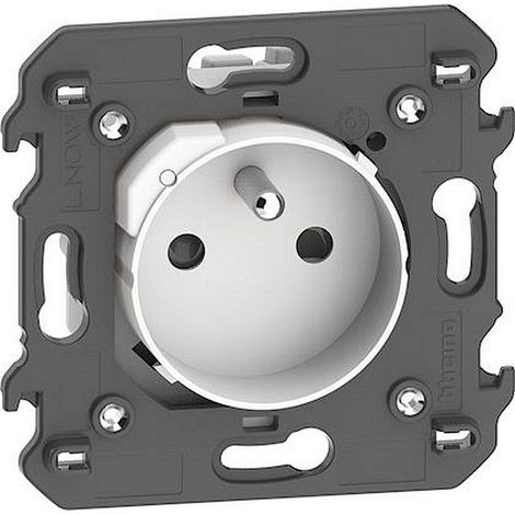 Prise connectée Living Now with Netatmo 2 modules blanc BTICINO BTKW4142AC