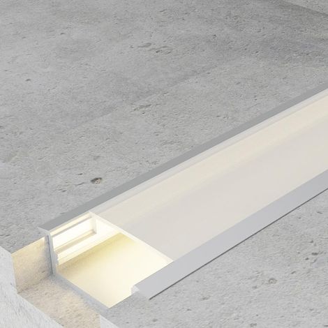 IluminaShop - Perfil Aluminio para Empotrar con Alas Long 12/24V/220V 2 metros (1/3)