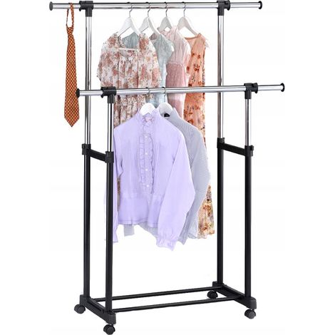 Porte-manteau sur pied à roulettes Otto Bis - double (1/5)