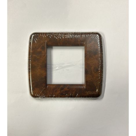VIMAR - PLACCA IDEA RONDO 1/2MODULI COLORE RADICE DI NOCE 17093.41