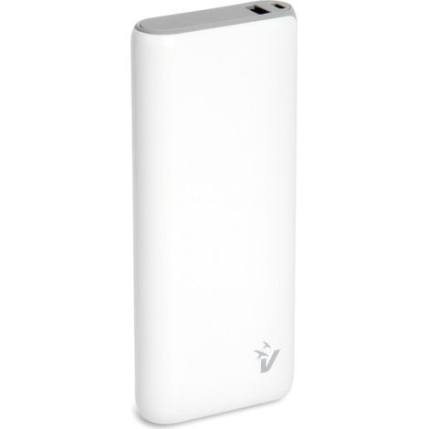 Vultech VPB-DL20WH Powerbank 20000 mAh con pantalla LCD USB y Type-C QuickCharge 65W PPS blanco
