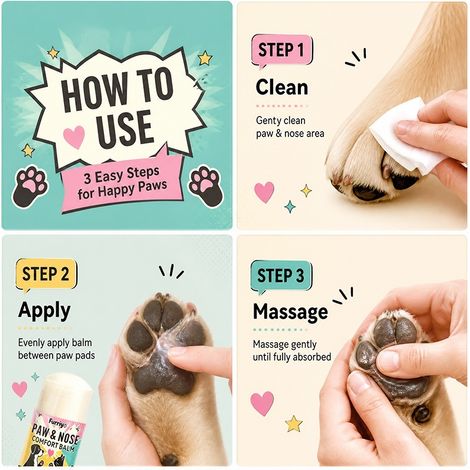 Nettoyant pour pattes d'animaux, dissolvant pour les pattes de chats et de chiens, produit de nettoyage et de soin quotidien à la mousse riche et douce -- Baume pour pattes et truffe d'animaux FU (1/4)