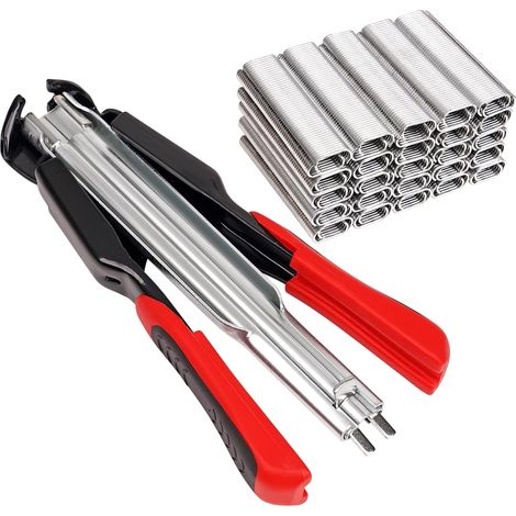 Automatic Clamp Fence Stapler, Wire Mesh Fence Pliers, Ring Clamps For Henchcages, Pet Cages, Gabion Nets (1/5)