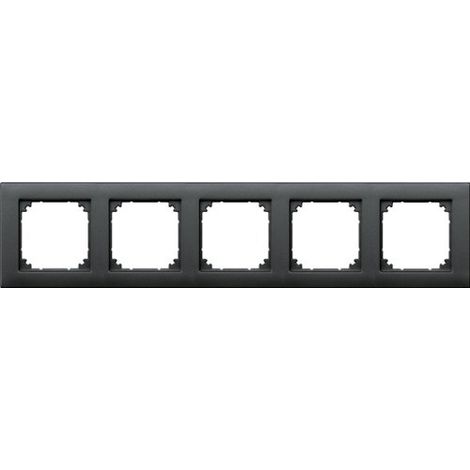 MERTEN 486514 PLAQUES DE FINITION M-PLAN, 5 POSTE, ANTHRACITE