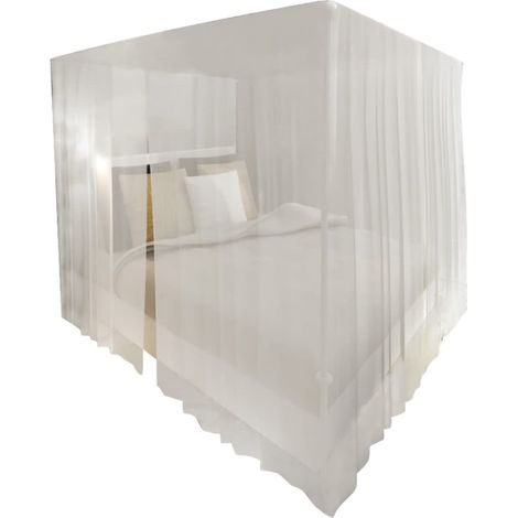 INLIFE Moustiquaire de lit carré 3 ouvertures 2 pcs (1/5)