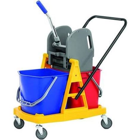CARRELLO MOCIO STRIZZATORE CLEAN HARD LT 34 cm.71x43x95h. - FER-226103