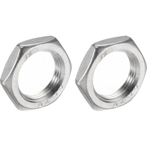 2pcs Fonte Tuyau Raccord Hex Contre-écrou 304Inox 3/4" Femelle (1/5)