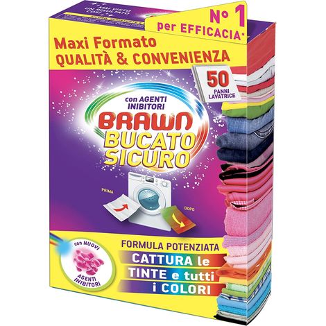 Brawn BucatoSicuro Panno Cattura Colori - Confezione 50 Pezzi - (1/2)