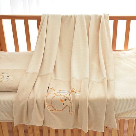 Ropa de cama, Funda nórdica de algodón teñido naturalmente, segura para bebés, con bordados, Algodón puro, agradable para la piel, 150200 (1/5)