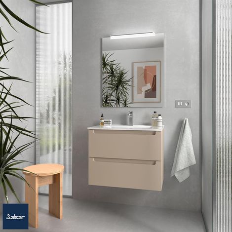 Armoire murale MONTERREY 700 2 tiroirs métalliques avec fermeture douce MACCHIATO 697 x 540 x 450 mm (1/4)