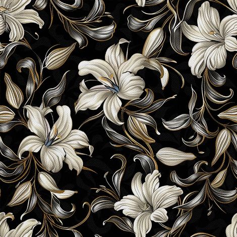 TISSUS DÉCORATIFS D'EXTÉRIEUR OXFORD - Motif Fleurs I DX5650 (1/5)