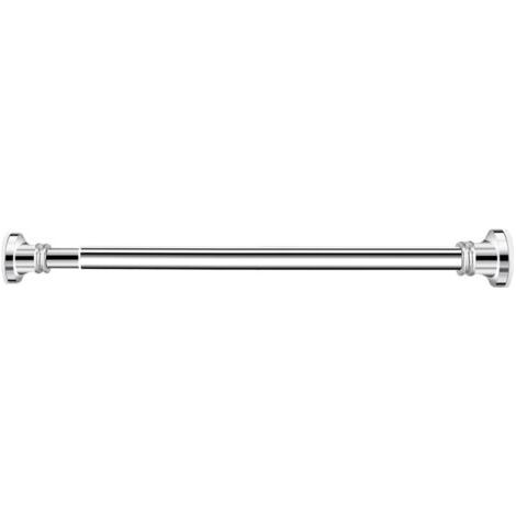 Tringle à rideau de douche télescopique réglable - Argentée - 98-290 cm - Sans perçage et résistante à la rouille - Pour salles de bain et fenêtres (1/5)