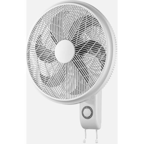 Ventilador Pared Amici 75w Blanco 3vel 6asp Oscilante y Orientab.65x52x30cm