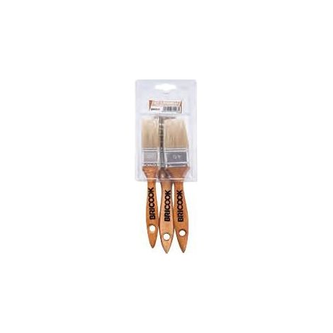KIT 3 PENNELLI FIBRE SINTETICHE PER IDROPITTURA O RIFINITURE