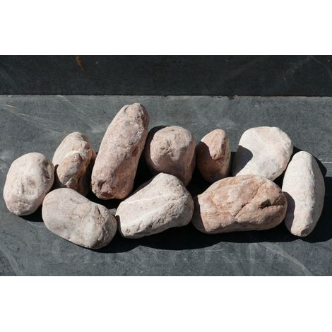 Große ROT Kiesel 100-200 - Pack 10 Kieselsteine