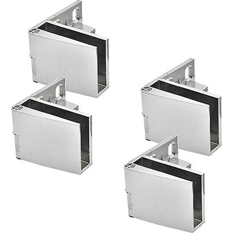 Cerniere per porte in vetro (set da 8), cerniere per ante di armadi in vetro, cerniere per cantinette in vetro, cerniere per vetrine in vetro - l (1/5)