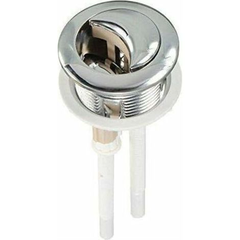 Bomba de descarga de inodoro de doble botón de 38 mm, bombas de alta presión cromadas, accesorios para inodoro, herramientas incluidas -Crezuo