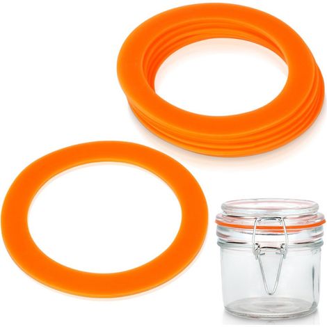 Silikondichtungen für Einmachgläser, luftdichte Dichtungen für Einmachgläser, 6 Stück