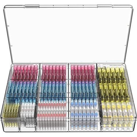 210 Pieces Electrical Solder Terminal Heat Shrink Tubing Copper Terminal, Solder Point Wire Cable Connector Heat Shrink Solder (1/5)