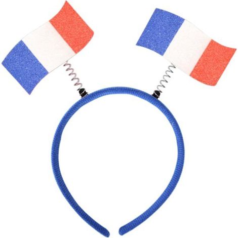 Bandeau supporter foot – Couleurs drapeau nation – Accessoire cheveux unisexe – Pour encourager pendant les matchs (1/3)