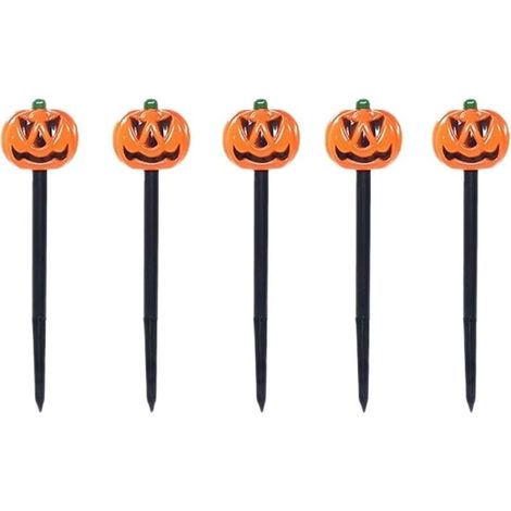 pour lanterne Citrouille LED Étanche pour déco Halloween Lampe Citrouille LED Étanche 5pcs 34cm Décoration Halloween Jardin Allée (1/5)