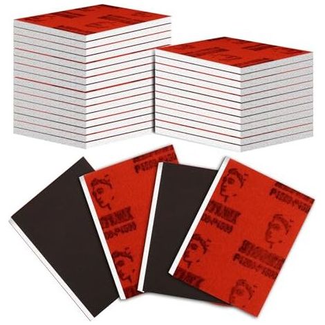 Lot de 20 éponges à poncer grain 180–3000 papier abrasif humide et sec (1/5)